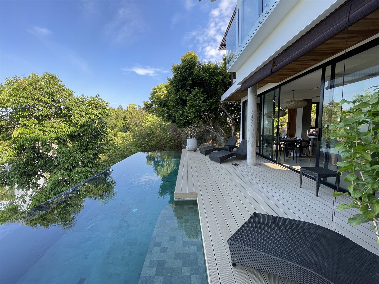 Villa Nour — poolside deck